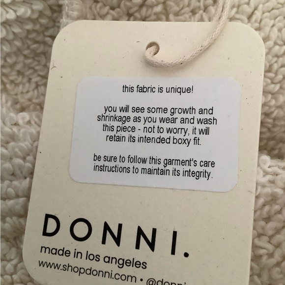 DONNI Poodle Drawstring Shorts Size S - Picture 7 of 10